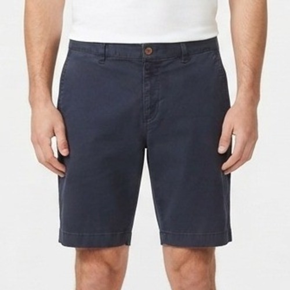 Tommy Bahama Chino Shorts Mens 35x10 Navy Blue Boracay Cotton Blend Soft Stretch